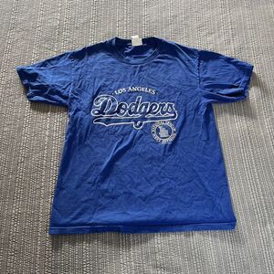 Vintage LA Dodgers Lee Sports T-Shirt Men’s Large Blue MLB Baseball Tee